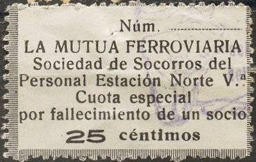 Espana Spain Stamp sellos Railway Trades Union Sellos Sindicato Ferroviario Espana